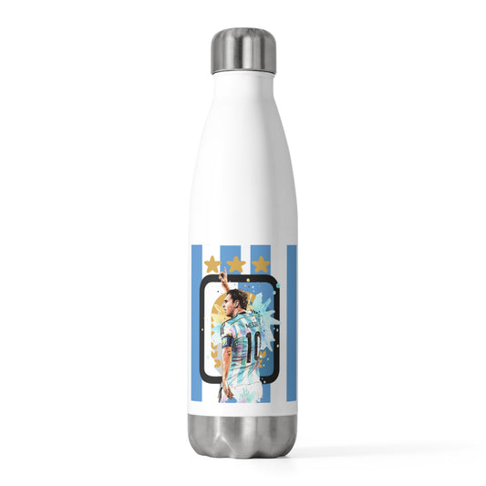 Lionel Messi Argentina Captain Vintage 20oz Insulated Bottle