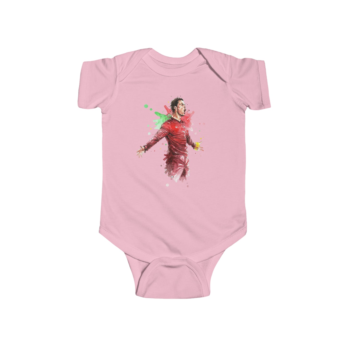 Ronaldo Portugal Vintage Baby Fine Jersey Onesie