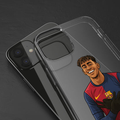 Lamine Yamal Barca Boy Clear Phone Case