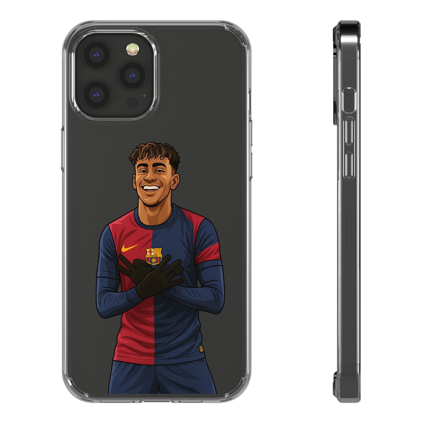 Lamine Yamal Barca Boy Clear Phone Case