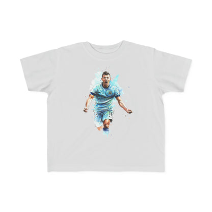 Man City Aguero Vintage Toddler's Fine Jersey Tee