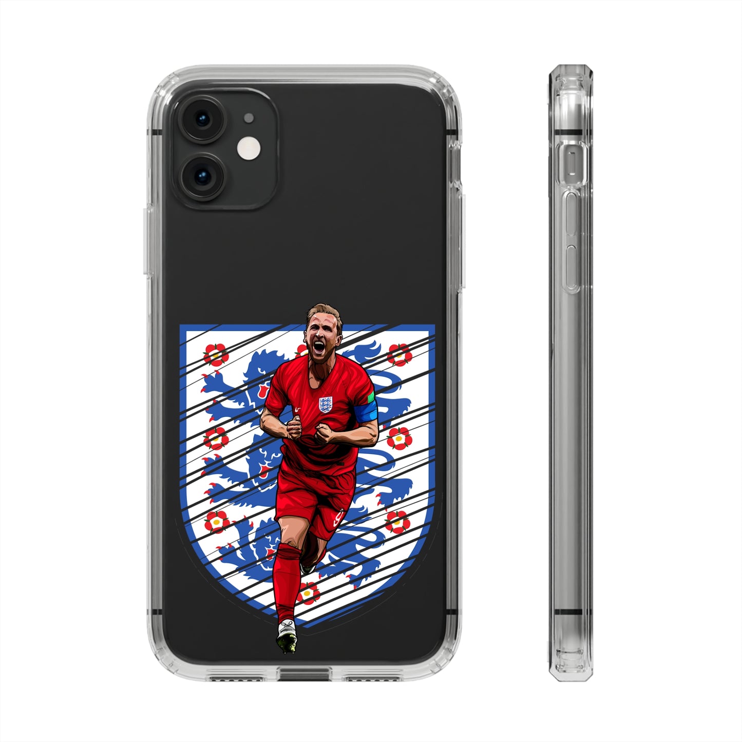 Harry Kane England logo Clear Cases