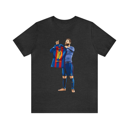 El Clasico Iconic Messi Celebration Unisex Jersey Short Sleeve Tee