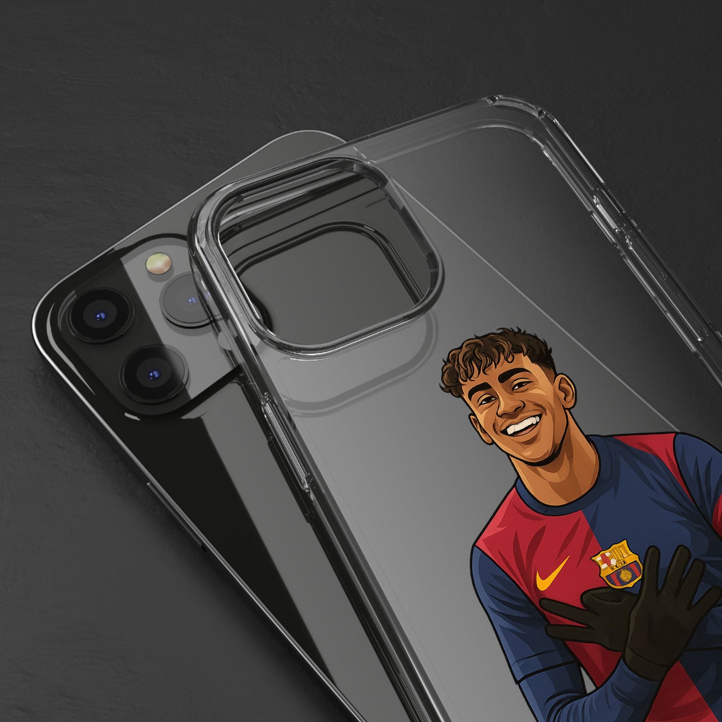 Lamine Yamal Barca Boy Clear Phone Case