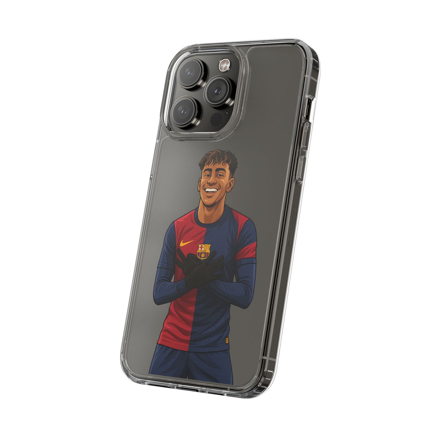 Lamine Yamal Barca Boy Clear Phone Case
