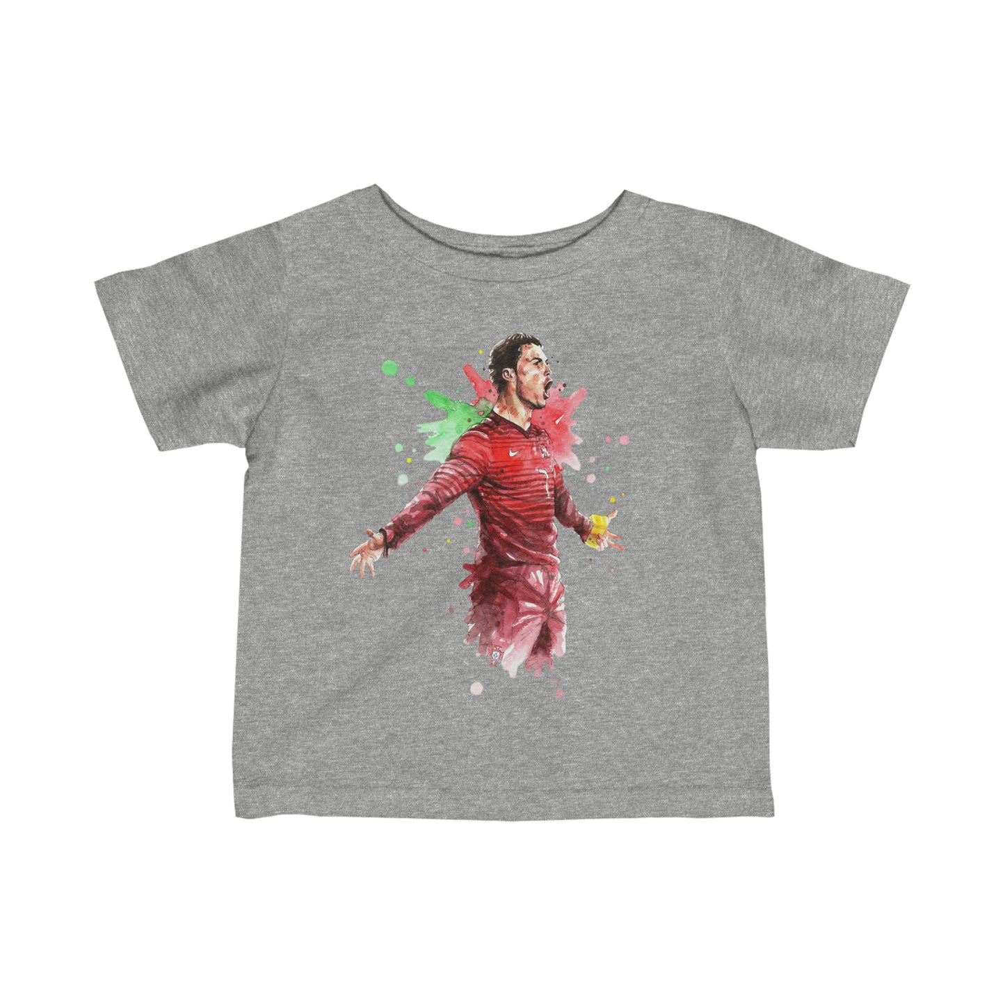 Ronaldo Portugal Vintage Baby Fine Jersey Tee