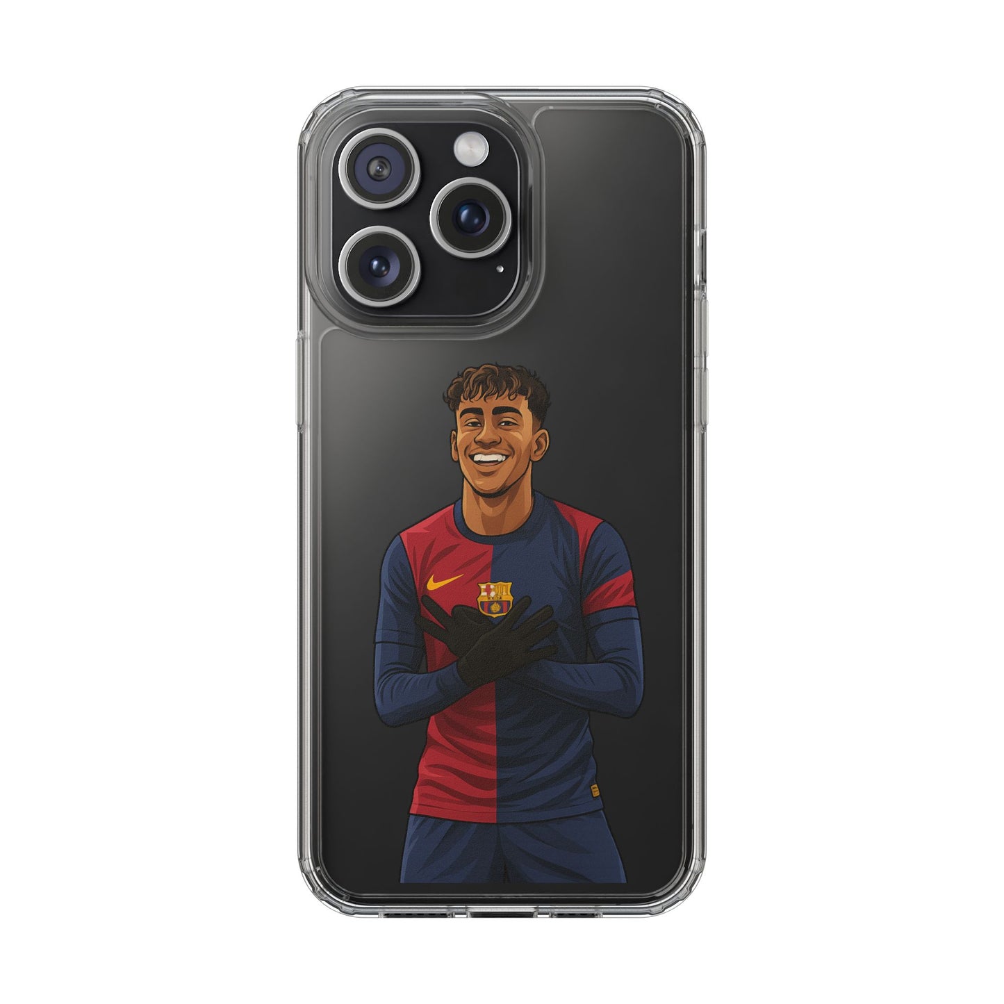Lamine Yamal Barca Boy Clear Phone Case