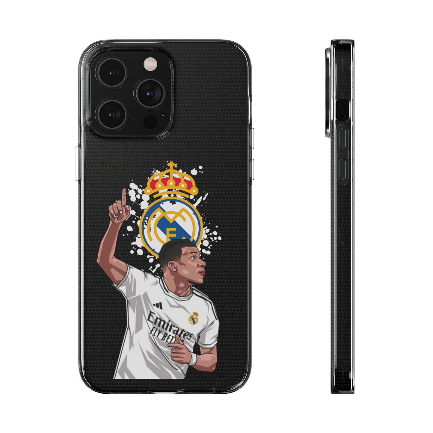 Mbappe Real Madrid Clear Silicone Phone Cases