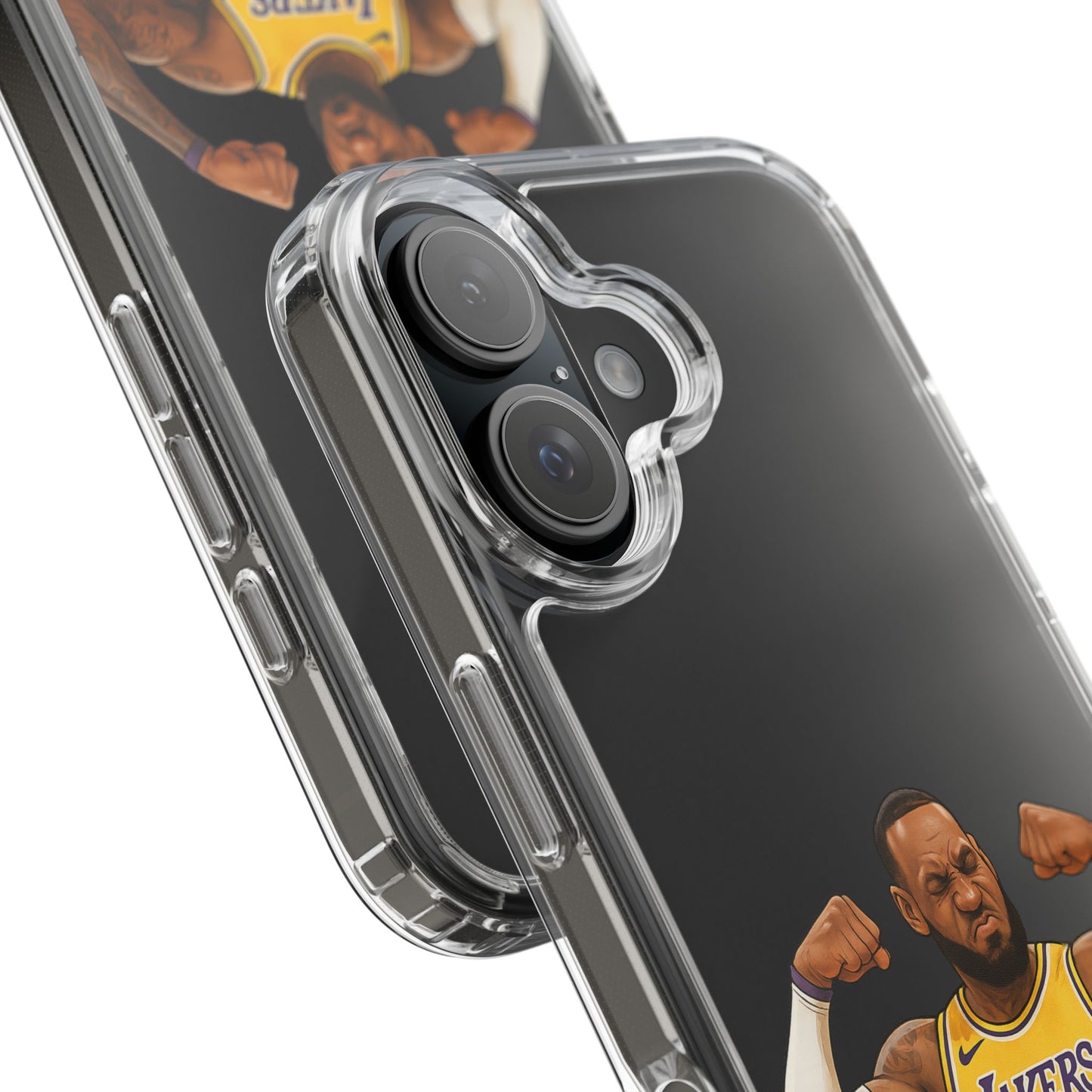 LeBron James Clear Phone Case - Basketball Lover Gift, Trendy iPhone Accessory, Sports Fan Case, Unique Cell Cover, NBA Gift Idea