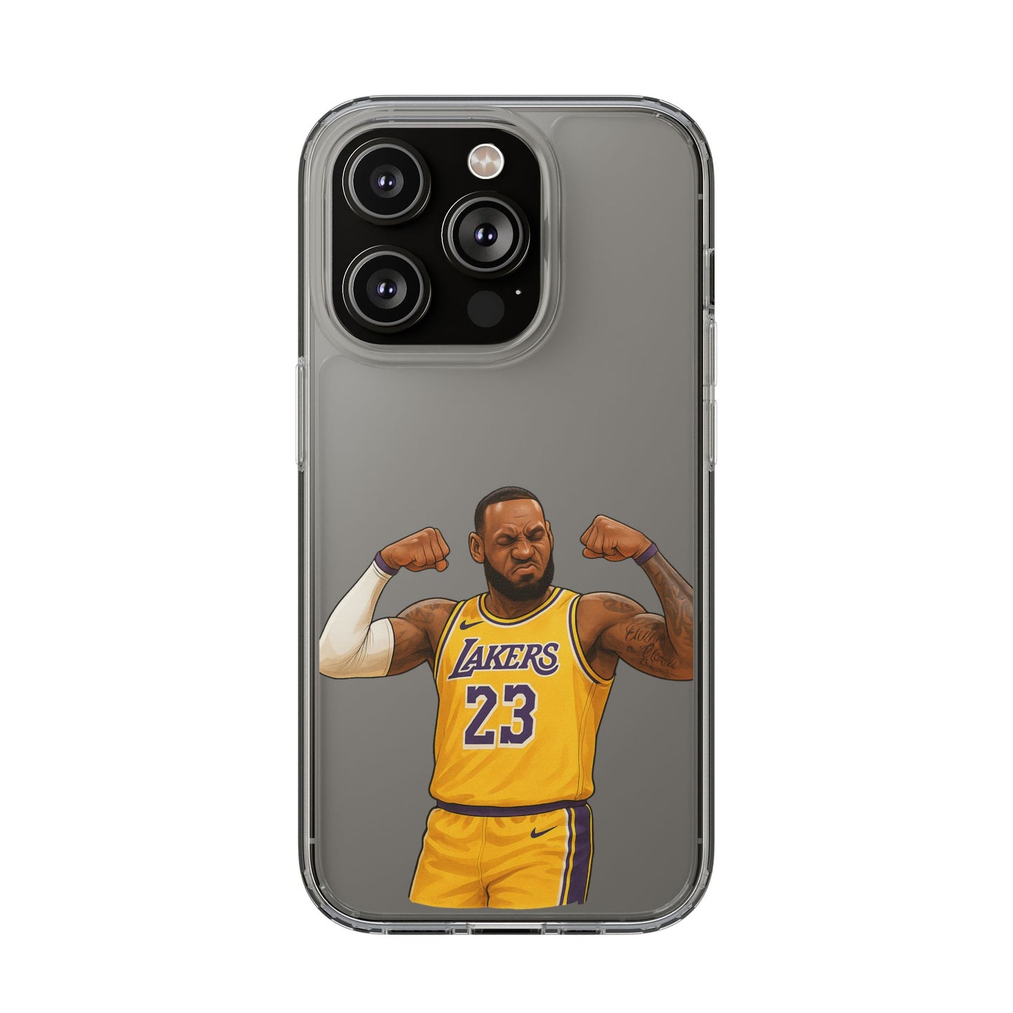 LeBron James Clear Phone Case - Basketball Lover Gift, Trendy iPhone Accessory, Sports Fan Case, Unique Cell Cover, NBA Gift Idea