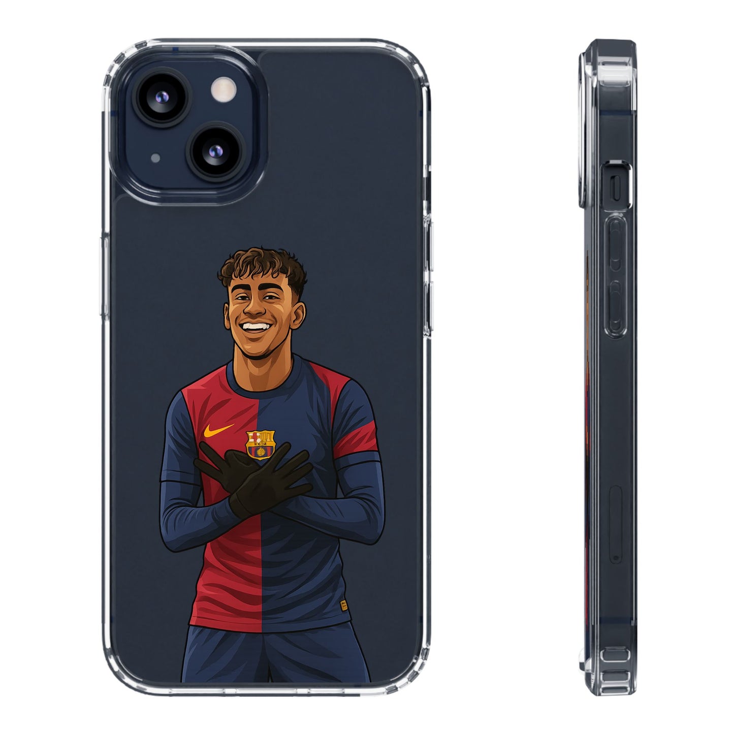 Lamine Yamal Barca Boy Clear Phone Case