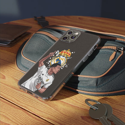 Mbappe Real Madrid Clear Silicone Phone Cases