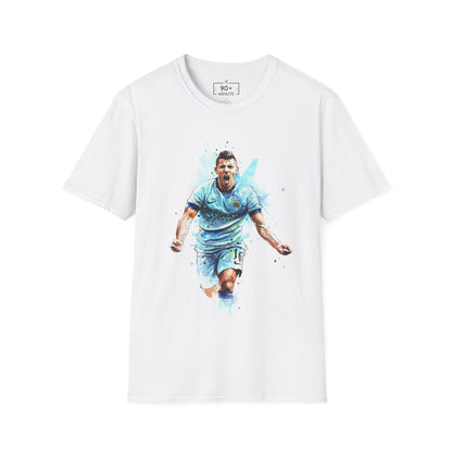 Man City Aguero Vintage Unisex Softstyle T-Shirt