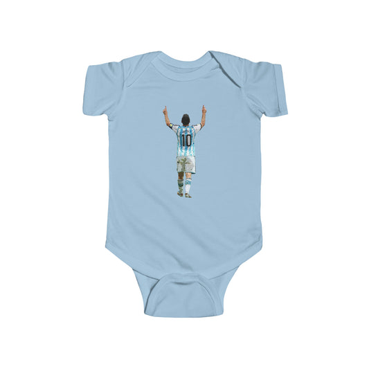 Messi Celebration Argentina Baby Fine Jersey Onesie