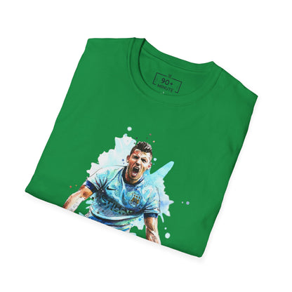 Man City Aguero Vintage Unisex Softstyle T-Shirt