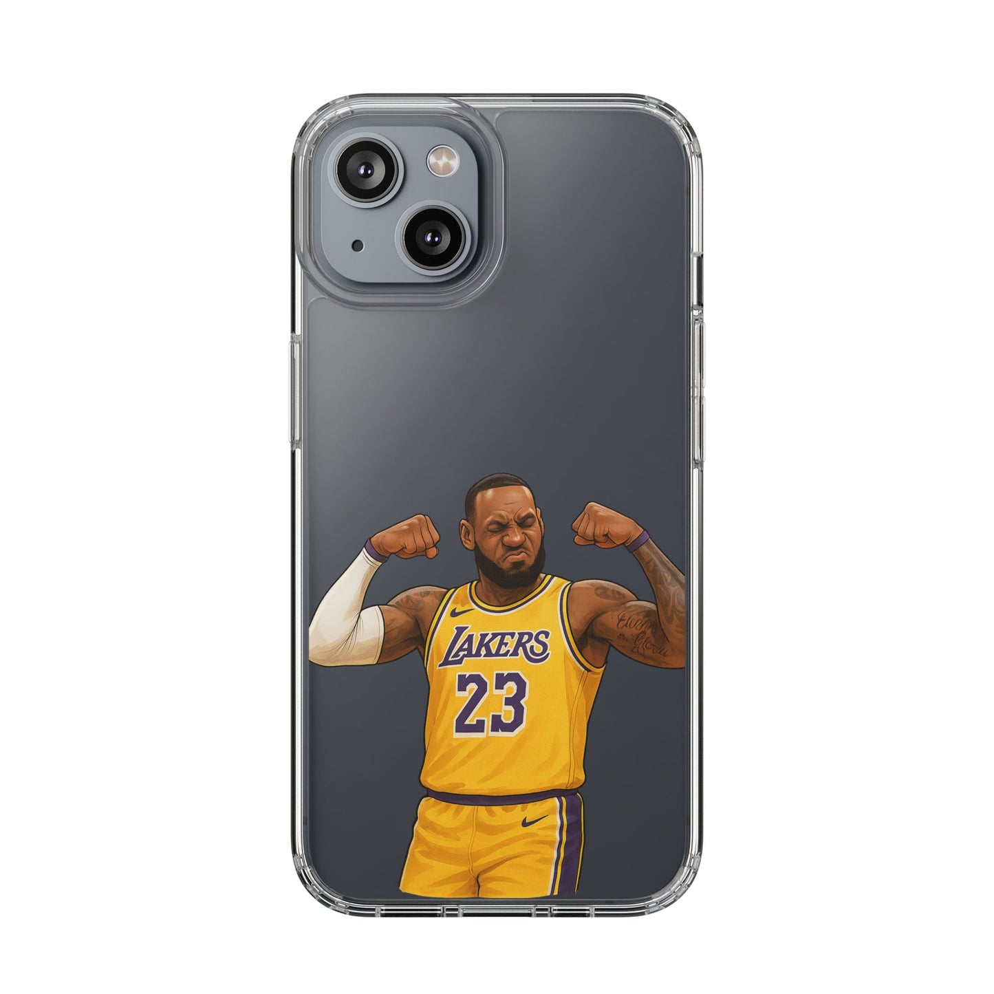 LeBron James Clear Phone Case - Basketball Lover Gift, Trendy iPhone Accessory, Sports Fan Case, Unique Cell Cover, NBA Gift Idea