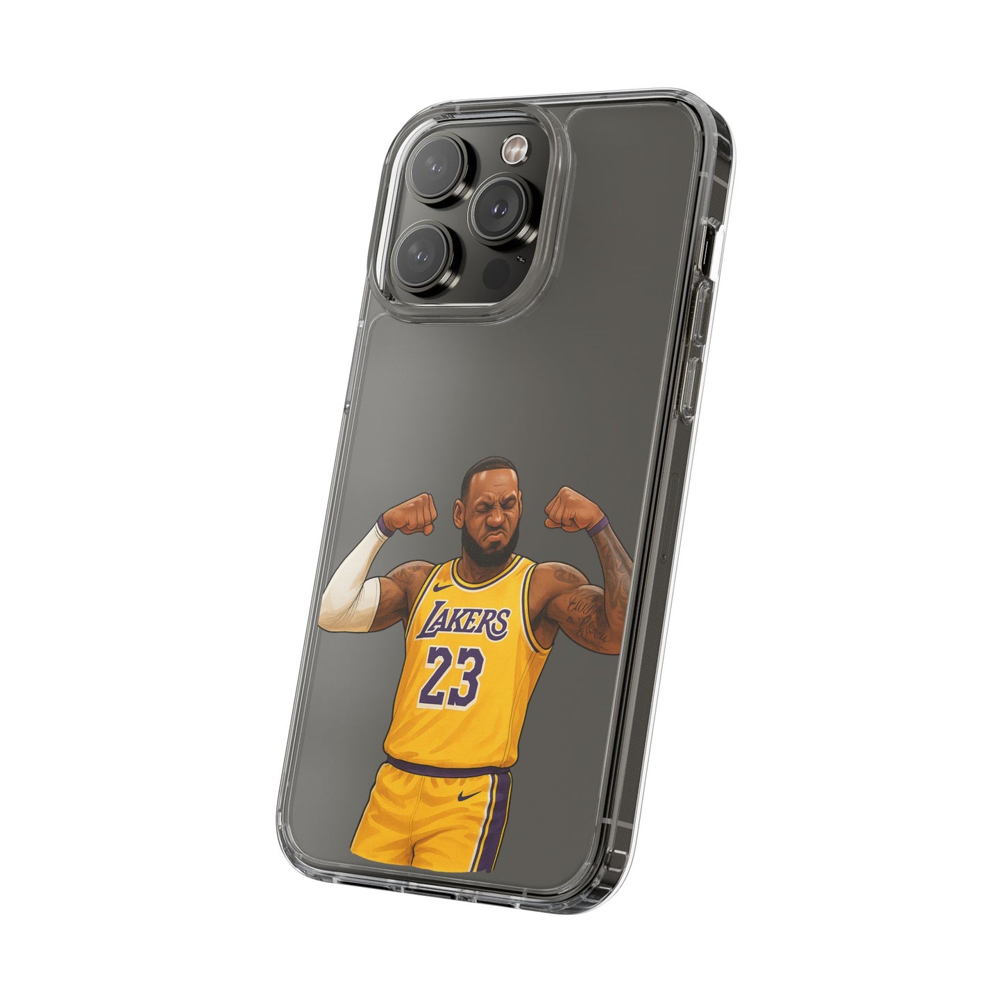 LeBron James Clear Phone Case - Basketball Lover Gift, Trendy iPhone Accessory, Sports Fan Case, Unique Cell Cover, NBA Gift Idea