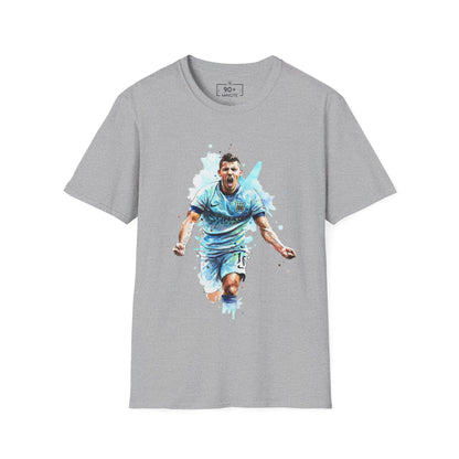 Man City Aguero Vintage Unisex Softstyle T-Shirt