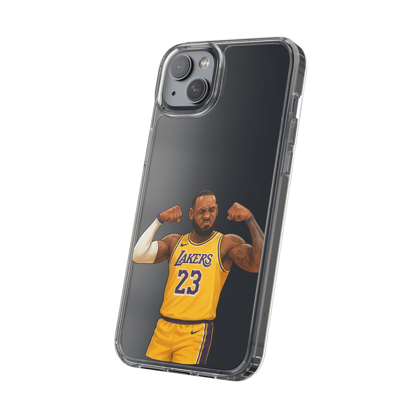 LeBron James Clear Phone Case - Basketball Lover Gift, Trendy iPhone Accessory, Sports Fan Case, Unique Cell Cover, NBA Gift Idea