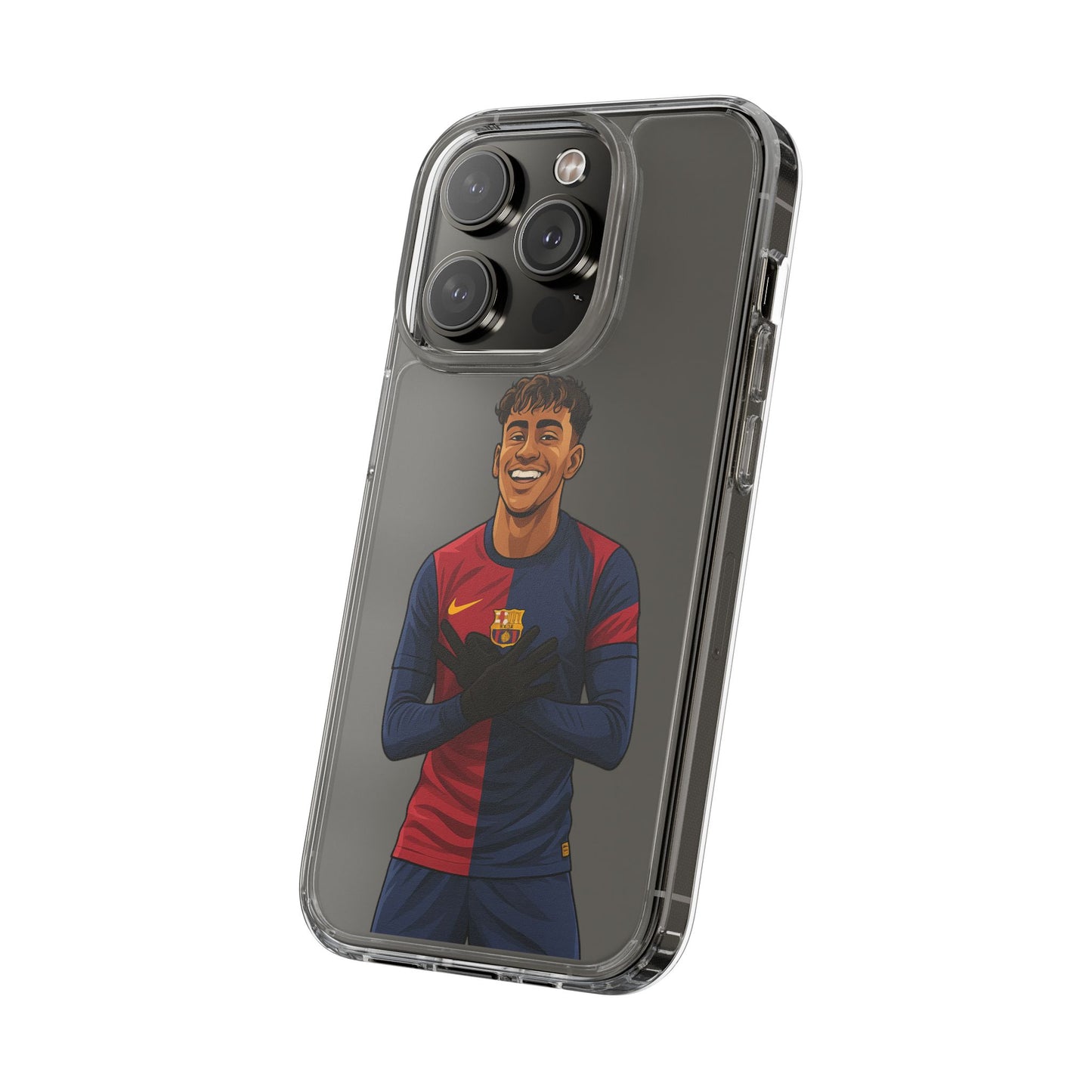 Lamine Yamal Barca Boy Clear Phone Case