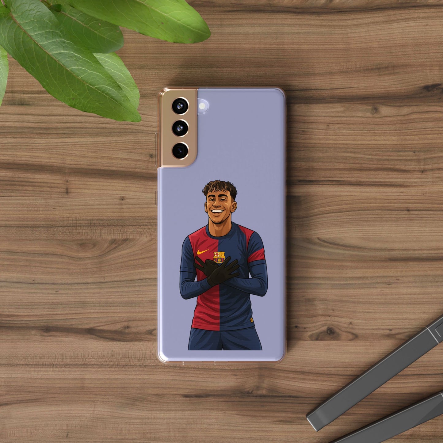 Lamine Yamal Barca Boy Clear Phone Case