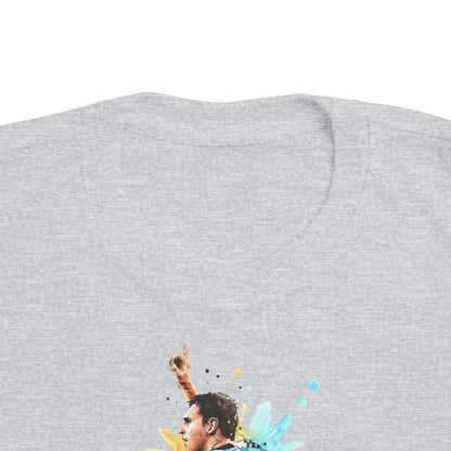 Lionel Messi Argentina Captain Vintage Toddler's Fine Jersey Tee