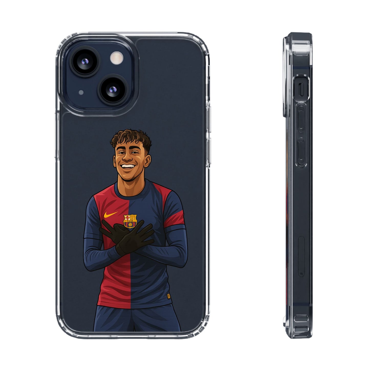Lamine Yamal Barca Boy Clear Phone Case