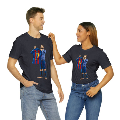 El Clasico Iconic Messi Celebration Unisex Jersey Short Sleeve Tee