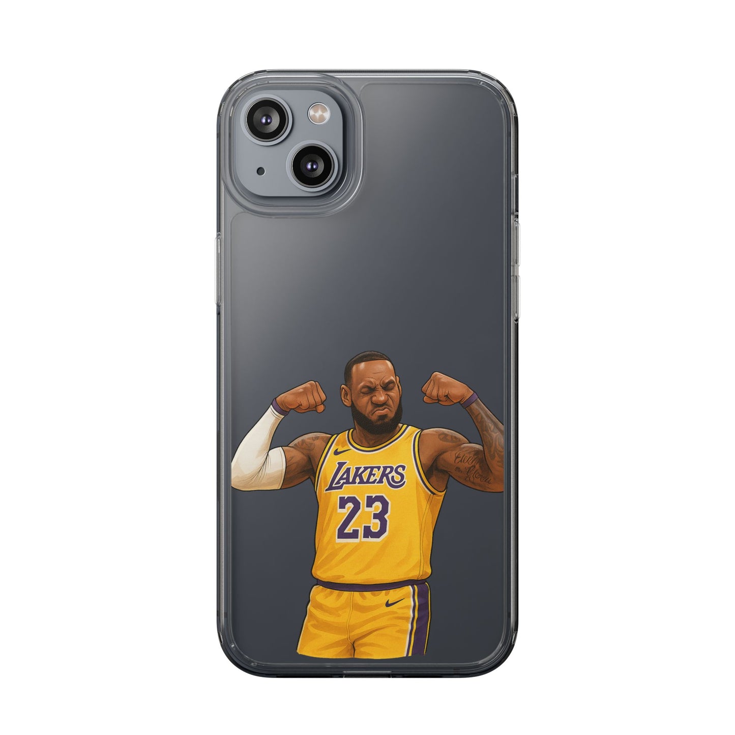 LeBron James Clear Phone Case - Basketball Lover Gift, Trendy iPhone Accessory, Sports Fan Case, Unique Cell Cover, NBA Gift Idea