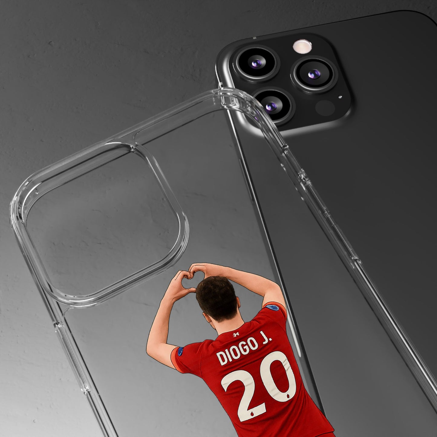 Diogo Jota Forever Liverpool Custom Clear Phone Case