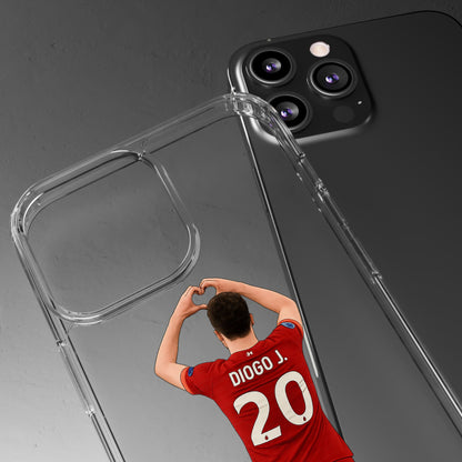 Diogo Jota Forever Liverpool Custom Clear Phone Case
