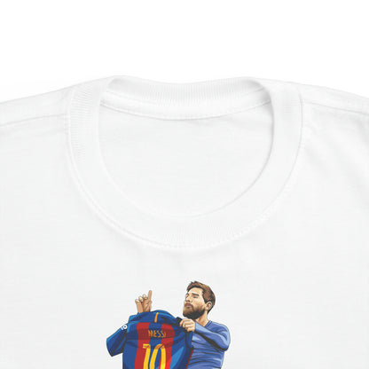 El Clasico Iconic Messi Celebration Toddler's Fine Jersey Tee