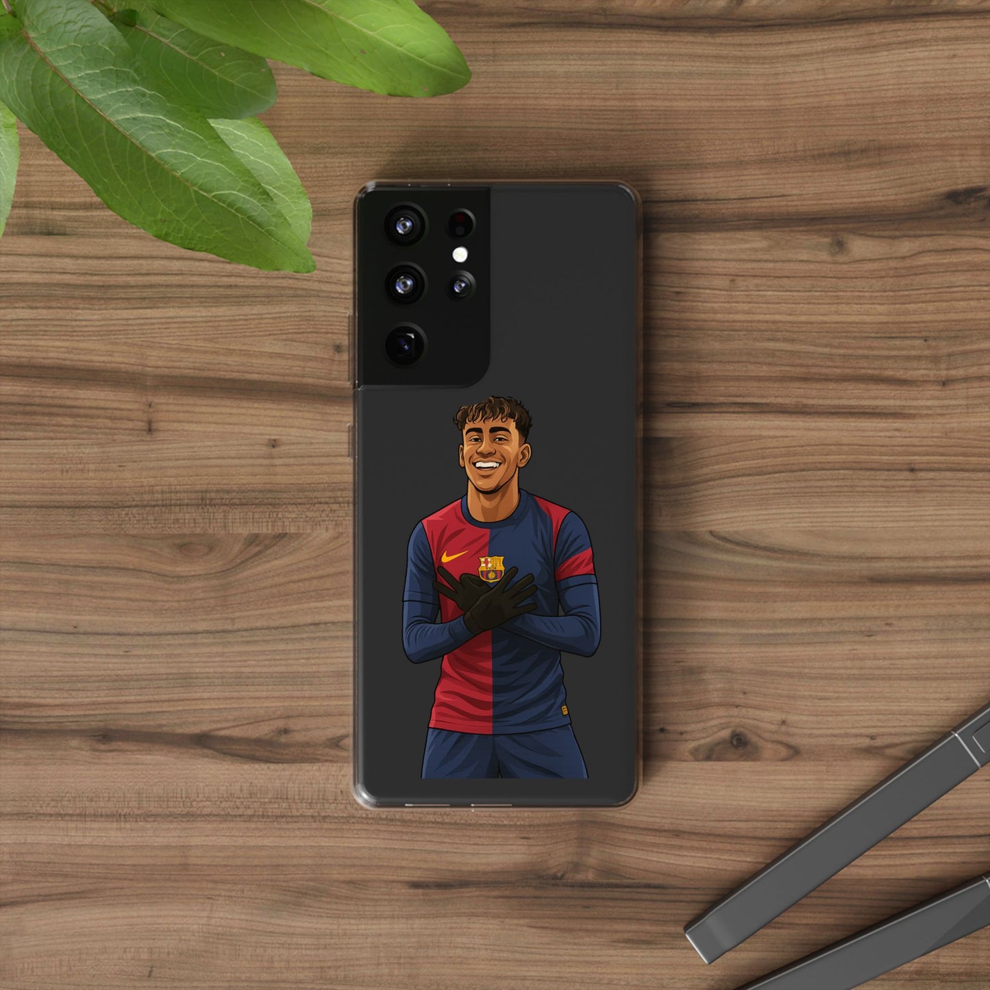 Lamine Yamal Barca Boy Clear Phone Case