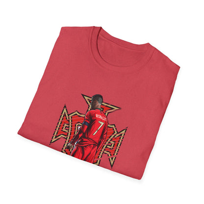 CR7 Free Kick Pose Portugal Logo Unisex Softstyle T-Shirt