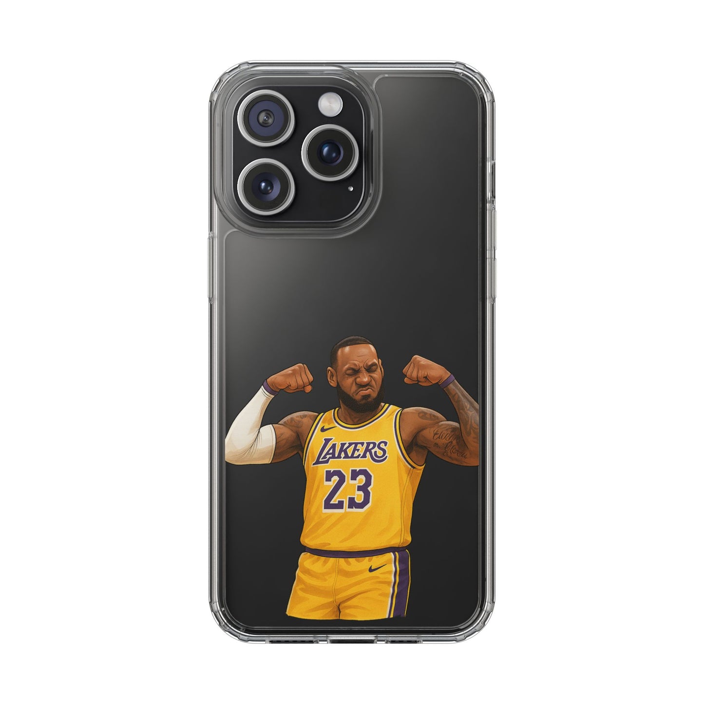 LeBron James Clear Phone Case - Basketball Lover Gift, Trendy iPhone Accessory, Sports Fan Case, Unique Cell Cover, NBA Gift Idea