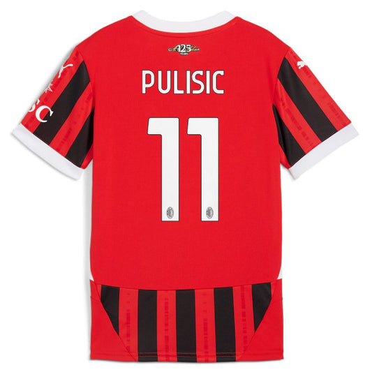 AC Milan 24/25 Home Jersey Pulisic #11  back