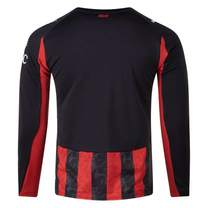 AC Milan 25/26 Long Sleeve Home Jersey (Red/Black)
