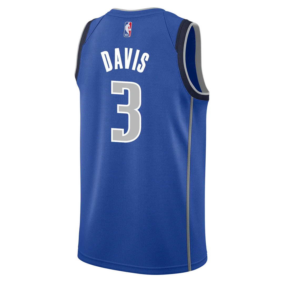 Dallas Mavericks Blue Icon Jersey Anthony Davis #3