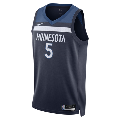 Minnesota Timberwolves Navy Icon Jersey Anthony Edwards #5
