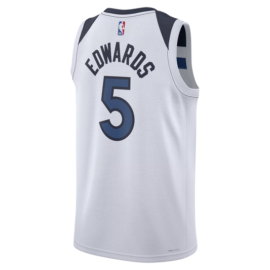 Minnesota Timberwolves White Association Jersey Anthony Edwards #5