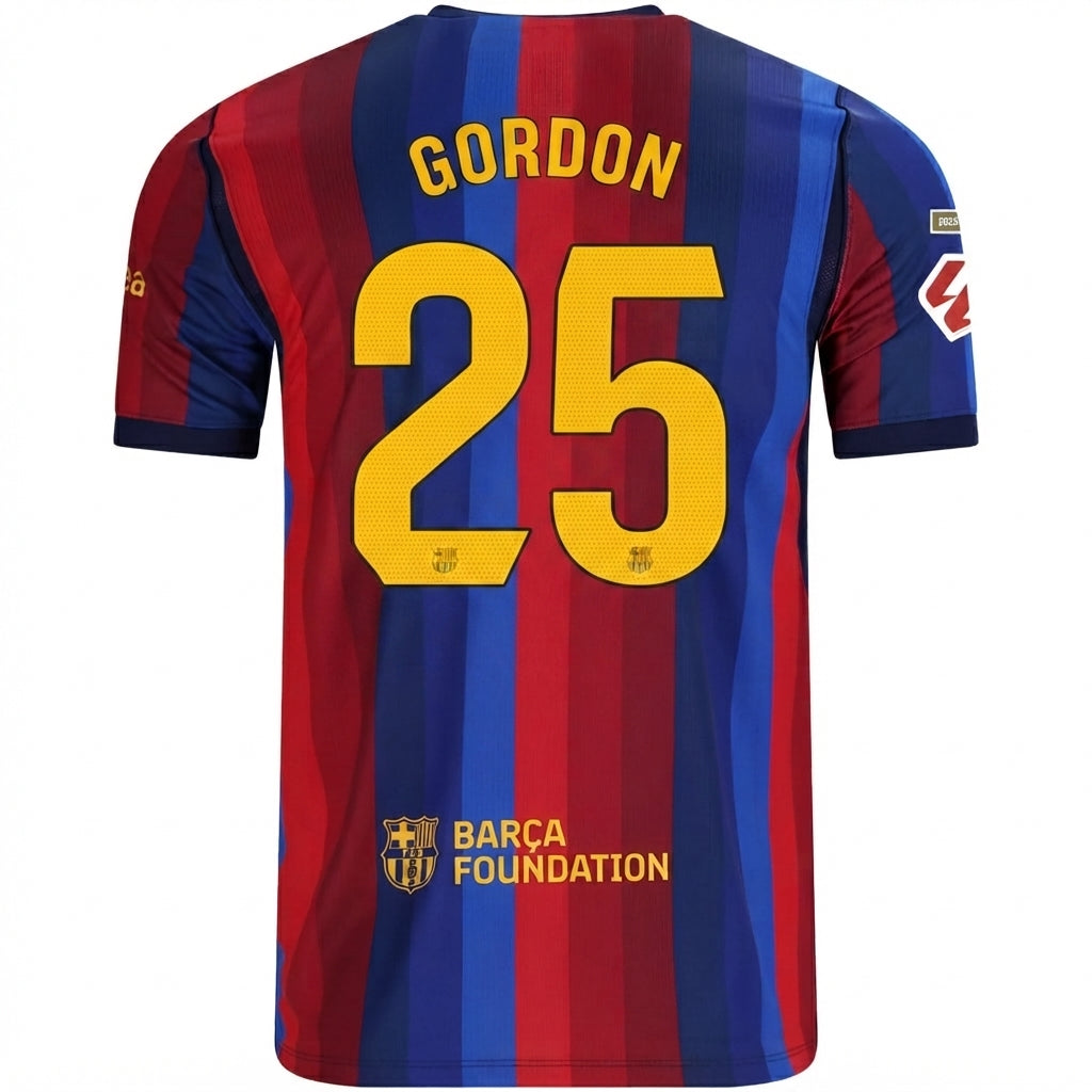 FC Barcelona 26/27 Home Jersey Anthony Gordon #25