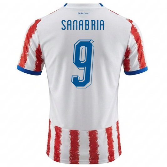 Paraguay 2026 Home Jersey Antonio Sanabria #9