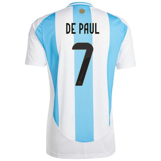 Argentina 2024 Home Jersey De Paul #7