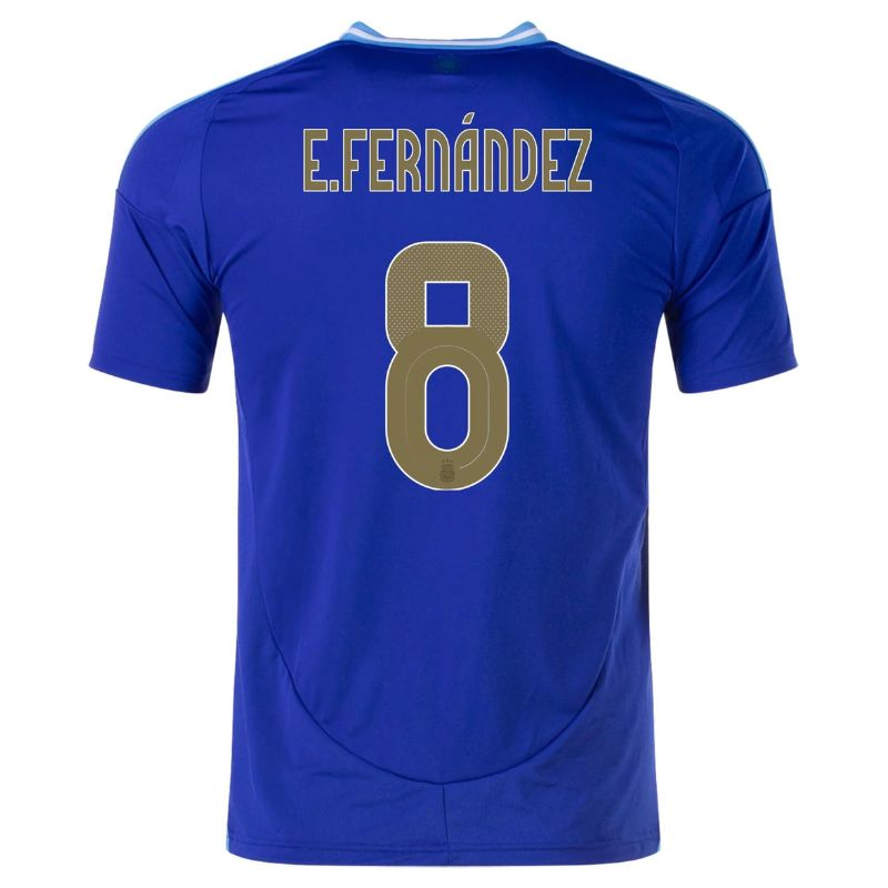 Enzo Fernandez Argentina 2024 Away Jersey Back