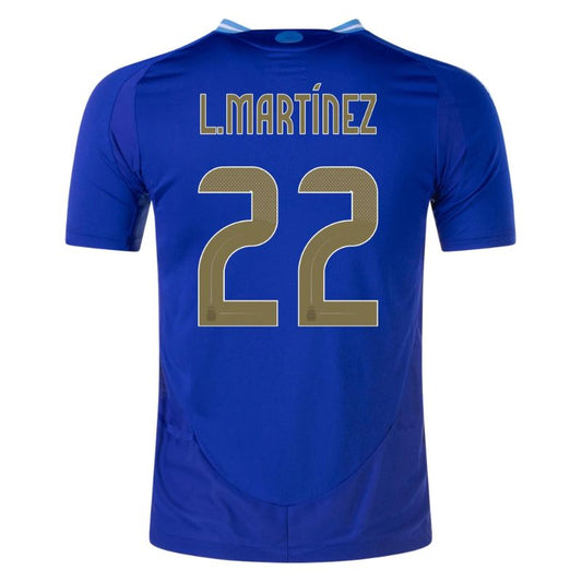 Argentina 2024 Away Jersey Lautaro Martinez #22