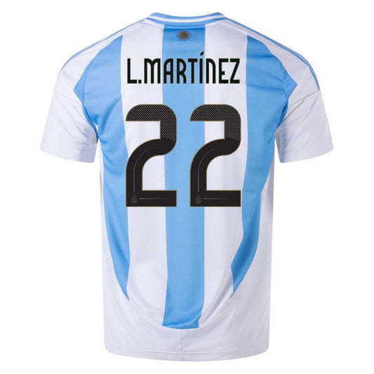 Argentina 2024 Home Jersey Lautaro Martinez #22