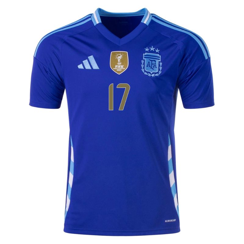 Argentina 2024 Away Jersey Garnacho #17