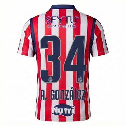 Chivas De Guadalajara 26/27 Home Jersey Armando González #34