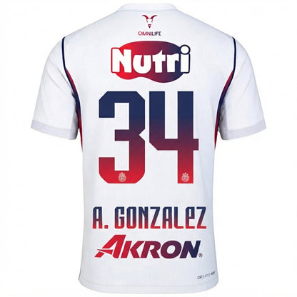 Chivas De Guadalajara 26/27 Away Jersey A. González #34