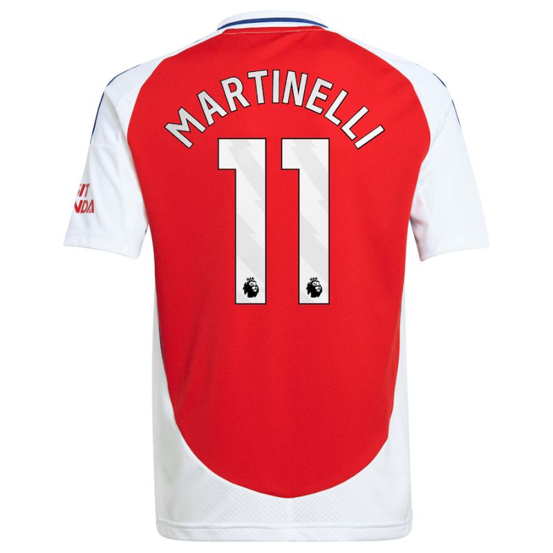 Arsenal 24/25 Home Jersey Martinelli #11 back